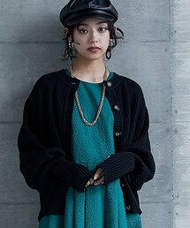 GEVS. | 大きいサイズ２WAYニットカーディガンGEVS.(カーディガン/ボレロ)