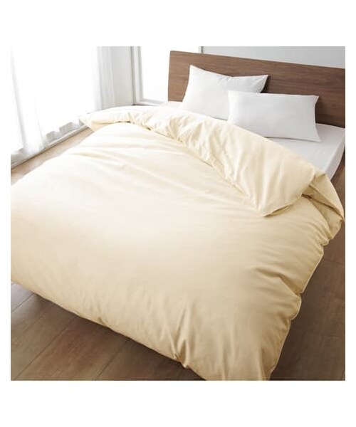 nissen（ニッセン）の「綿１００％サテン織り掛け布団カバー（寝具・メンズ・A=ピンク/B=ライラック/C=シックブルー/H=アイボリー/K=モダングレー・1=シングル/2=セミダブル/3=ダブル/4=クイーン）」の8枚目の写真