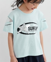 QUNTSTYLE | スタースパンコール袖チュールTシャツ（女の子）(Tシャツ/カットソー)