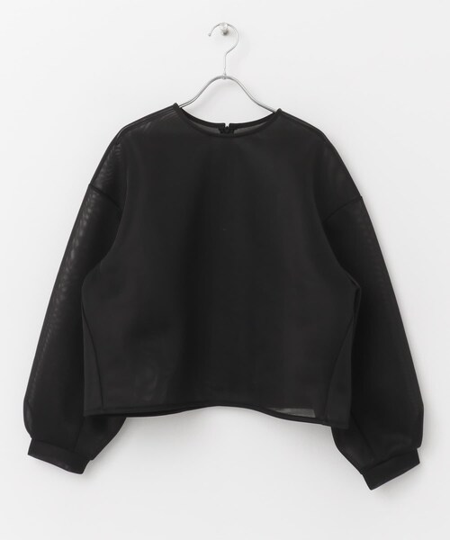 URBAN RESEARCH ROSSO（アーバンリサーチロッソ）の「F by ROSSO　シアーショートブラウス（シャツ/ブラウス・レディース・BLACK/BROWN・FREE）」の11枚目の写真