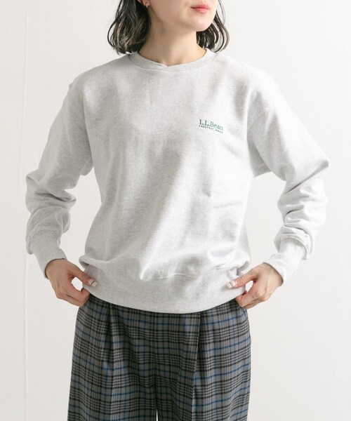 URBAN RESEARCH DOORS（アーバンリサーチドアーズ）の「L.L.Bean　Crewneck Sweatshirts（Tシャツ/カットソー・レディース・ecru/birch/navy・M）」の12枚目の写真