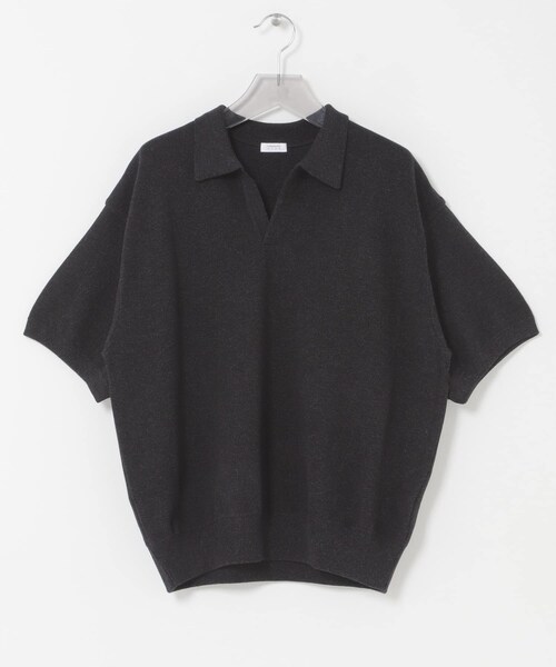 URBAN RESEARCH（アーバンリサーチ）の「crepuscule　Co/Ra Moss Stitch Skipper（ニット/セーター・メンズ・D.GREEN/H GRAY/BLACK・1/2）」の7枚目の写真