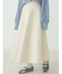 merry jenny | flower キルトフレアスカート(スカート)