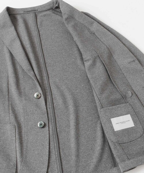URBAN RESEARCH DOORS(アーバンリサーチドアーズ)の「『イージーケア/速乾』LIFE STYLE TAILOR メランジニットイージージャケット(テーラードジャケット・メンズ・GRAY/NAVY/BROWN・44/46/48/50)」の13枚目の写真
