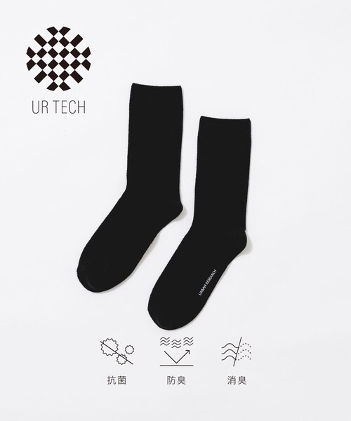 URBAN RESEARCH(アーバンリサーチ)の「『UR TECH』モールソックス(その他アンダーウェア/インナー・レディース・OFF WHT/BLK/RED・22-24)」の2枚目の写真