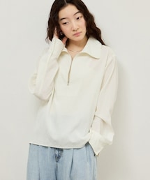 ハーフZIPシャツ