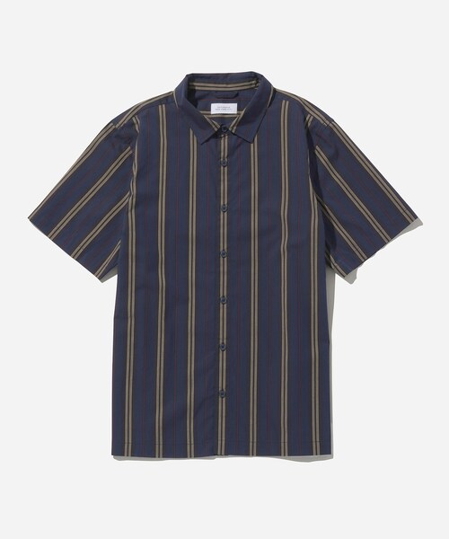 Saturdays NYC（サタデーズ ニューヨークシティ ）の「Bruce Stripe SS Shirt（シャツ/ブラウス・メンズ・ホワイト/レッド/ネイビー・M/L/XL/XS/S）」の7枚目の写真
