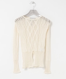 URBAN RESEARCH（アーバンリサーチ）の「EUCHRONIA　STRETCH LACE LONG-SLEEVE T-SHIRTS（Tシャツ/カットソー・レディース）」