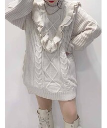 jouetie | フリルチュニックニット(ニット/セーター)