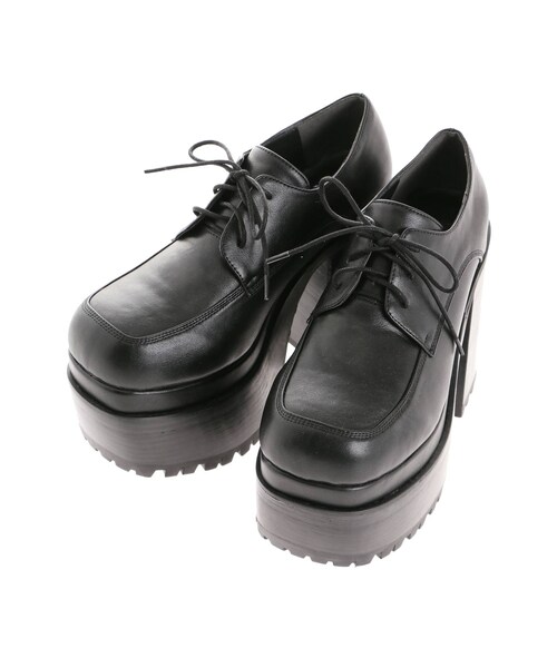 EMODA（エモダ）の「LACE UP CHUNKY SHOES（その他シューズ・レディース・ブラック/ベージュ・L/S/M）」の2枚目の写真