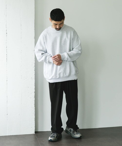 URBAN RESEARCH DOORS（アーバンリサーチドアーズ）の「裏起毛クルーネックスウェット（スウェット・メンズ・ASH GRAY/OLIVE/NAVY/TOP CCL・M/L）」の13枚目の写真