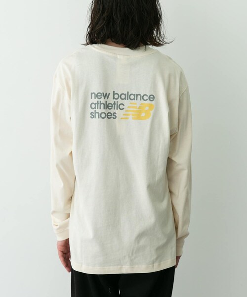 URBAN RESEARCH Sonny Label（アーバンリサーチサニーレーベル）の「NEW BALANCE　プレミアムロゴロングスリーブ（Tシャツ/カットソー・メンズ・ブルー/パーマフロスト・M/L/XL）」の4枚目の写真