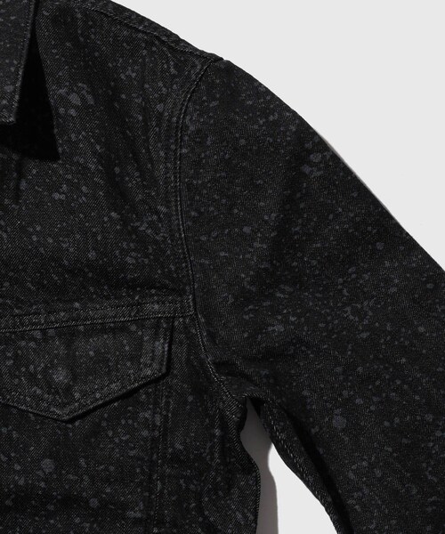 ADAM ET ROPE'(アダムエロペ)の「【Etudes Studio/エチュードストゥディオ】SLIM DENIM JACKET DOTTED(デニムジャケット・メンズ・ブラック・L/M/S)」の7枚目の写真