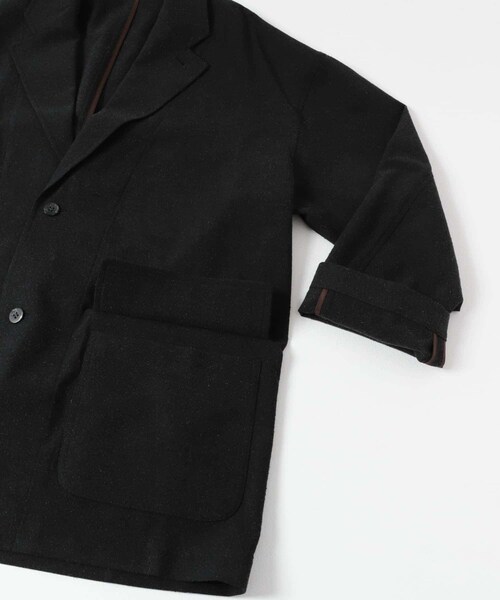 URBAN RESEARCH（アーバンリサーチ）の「Cale　シルクウールニドムジャケット（テーラードジャケット・メンズ・Black・3/4）」の8枚目の写真