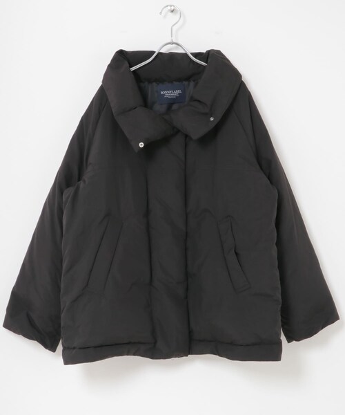 URBAN RESEARCH Sonny Label（アーバンリサーチサニーレーベル）の「撥水ビッグカラーダウンコート（その他アウター・レディース・ブラック/チャコール/ブラウン・Free）」の12枚目の写真