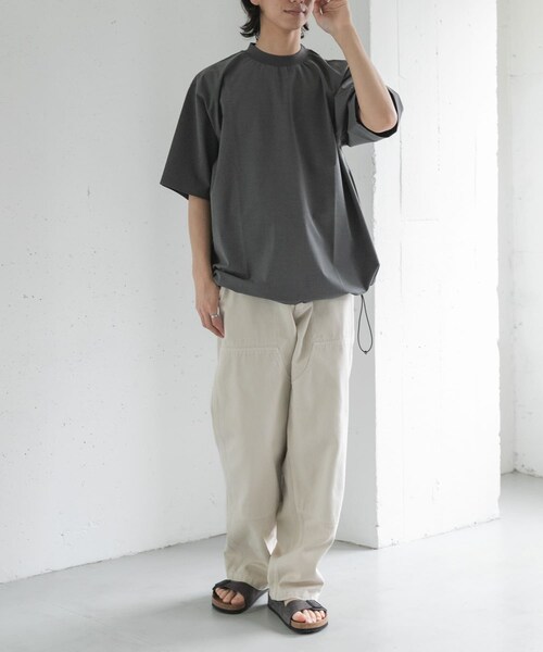 URBAN RESEARCH DOORS（アーバンリサーチドアーズ）の「FORK&SPOON　キャリーマンヘムスピンドルTシャツ（Tシャツ/カットソー・メンズ・LT.GREY/CHARCOAL/KHAKIBROWN・4/5）」の18枚目の写真