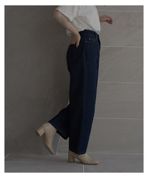 nissen（ニッセン）の「【sail】ルーズデニム（パンツ・レディース・ネイビー/ブルー・P58/P61）」の10枚目の写真