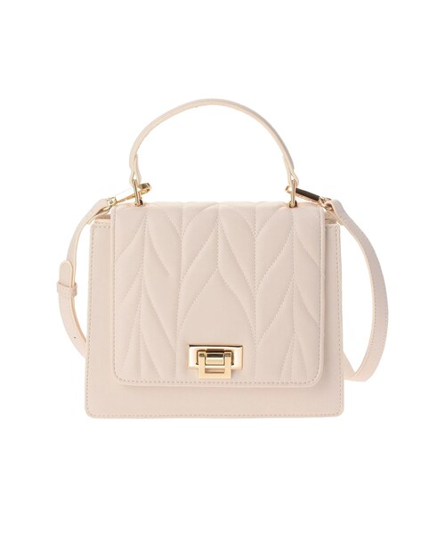 MERCURYDUO（マーキュリーデュオ）の「キルティングショルダーバッグ（ショルダーバッグ・レディース・オフホワイト/ブラック/ベビーピンク/ベージュ・F）」の2枚目の写真