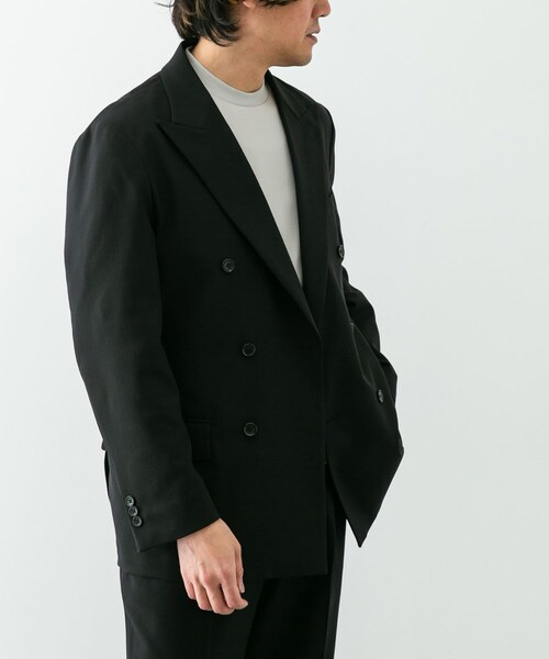 URBAN RESEARCH DOORS（アーバンリサーチドアーズ）の「『イージーケア』LIFE STYLE TAILOR　ストレッチオックスWジャケット（その他アウター・メンズ・BLACK/GRAY・S/M/L/XL）」の17枚目の写真