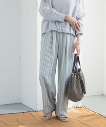 URBAN RESEARCH DOORS | ストライプタックイージーパンツ(その他パンツ)