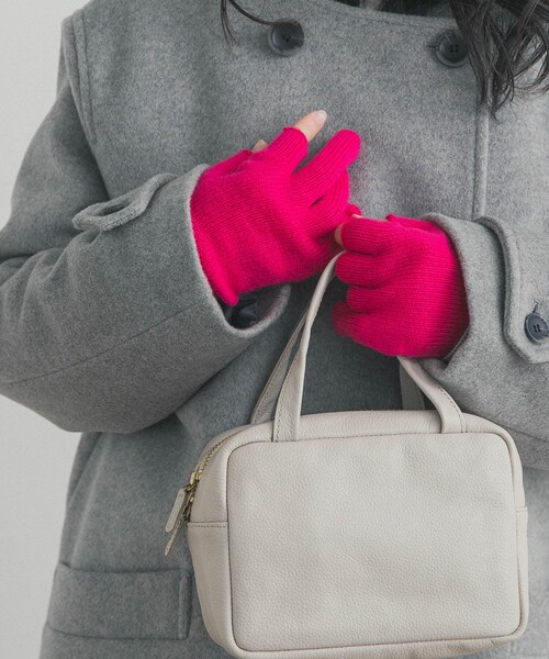 URBAN RESEARCH DOORS（アーバンリサーチドアーズ）の「WILLIAM BRUNTON　3ply Long Gloves（ベルト・レディース・グレー/ベージュ/ピンク・Free）」の3枚目の写真