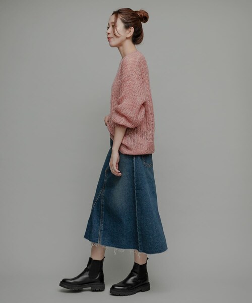 URBAN RESEARCH Sonny Label（アーバンリサーチサニーレーベル）の「Levi’s　HR A-LINE DECON SKIRT（デニムスカート・レディース・H HEART・25/26/27）」の7枚目の写真