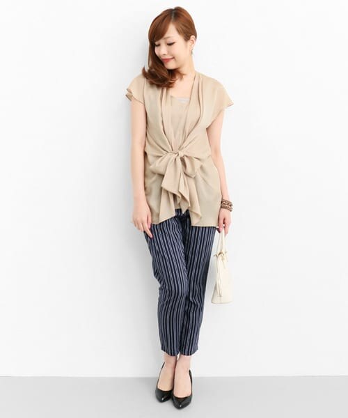 URBAN RESEARCH ROSSO（アーバンリサーチロッソ）の「前リボンブラウス（シャツ/ブラウス・レディース・LIGHT GRAY/BEIGE/NAVY・FREE）」の7枚目の写真