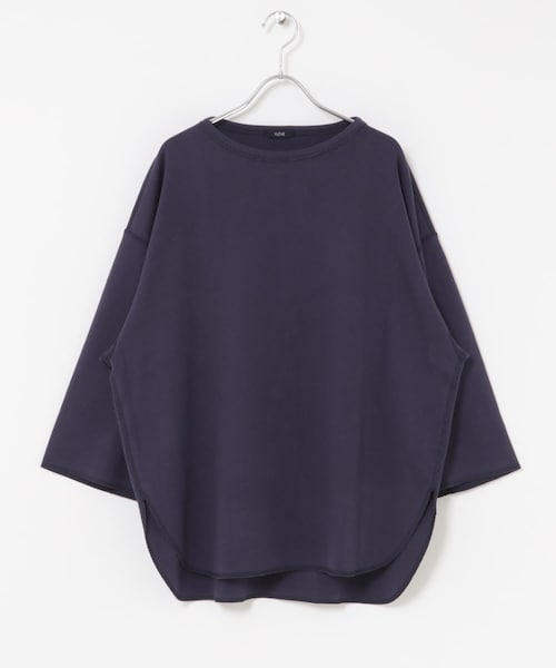 かぐれ（カグレ）の「YLEVE　COTTON RIB PULLOVER BIG（Tシャツ/カットソー・レディース・GINGKO/NAVY・1）」の2枚目の写真
