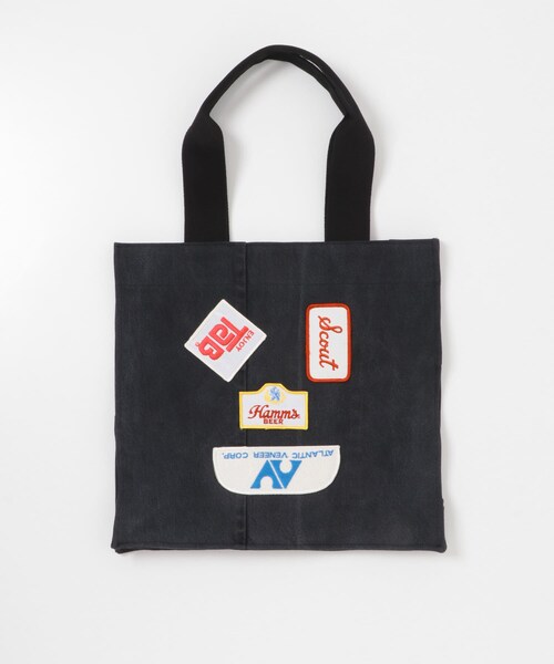 THE GOODLAND MARKET（ザグッドランドマーケット）の「77circa　make antique patch denim bag（トートバッグ・レディース・blue/black・One）」の6枚目の写真