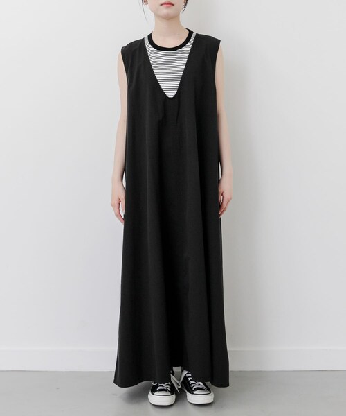 URBAN RESEARCH DOORS（アーバンリサーチドアーズ）の「FORK&SPOON　テントラインUネックワンピース（ワンピース・レディース・BROWN/BLACK/BEIGE・1/2）」の17枚目の写真