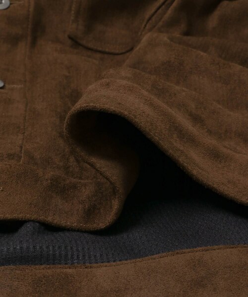 URBAN RESEARCH Sonny Label（アーバンリサーチサニーレーベル）の「襟切替スウェードタッチジャケット（ブルゾン・メンズ・チャコール/ブラウン/グレージュ・M/L）」の11枚目の写真