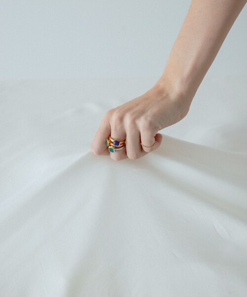 URBAN RESEARCH（アーバンリサーチ）の「decor『デコール』　石のリング ラピスラズリ（リング・レディース・Gold/Silver・11/13）」の16枚目の写真