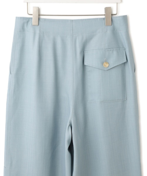 ADAM ET ROPE'(アダムエロペ)の「【AURALEE(オーラリー)】WOOL HERRINGBONE CARGO PANTS(カーゴパンツ・レディース・ブラック/ブルー系・1)」の10枚目の写真