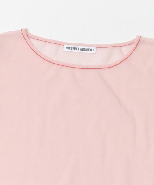 URBAN RESEARCH(アーバンリサーチ)の「NICENICE MOMENT SHEER NO-SLEEVE COMBO(ニット/セーター・レディース・BLACK/BABY PINK・1/3)」の15枚目の写真
