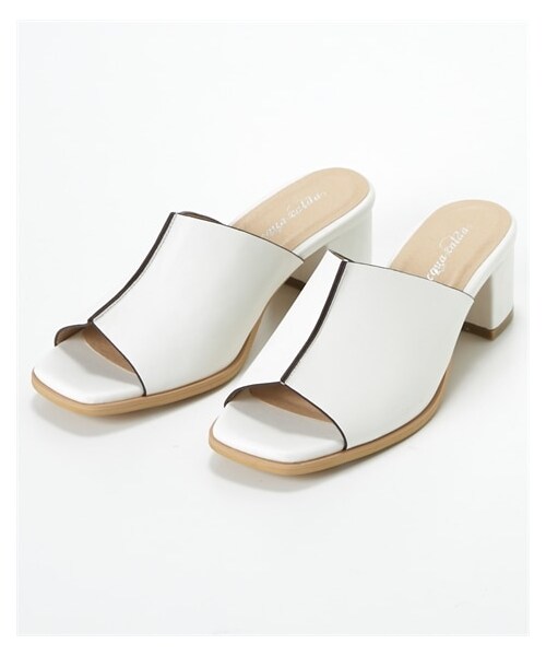 nissen（ニッセン）の「【ゆったり幅広】センターシームミュールサンダル（低反発中敷）（ワイズ４Ｅ）（サンダル・メンズ・黒/ホワイト/オーク・M=23.0~23.5cm/4E/L=24.0~24.5cm/4E/LL=25.0~25.5cm/4E/3L=26.0~26.5cm/4E）」の5枚目の写真