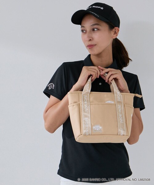 ROPE'(ロペ)の「【シナモロール】ワッペン付きカートバッグ(トートバッグ・レディース・ブラック/ベージュ・F)」の20枚目の写真