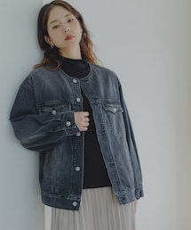URBAN RESEARCH Sonny Label | ノーカラーオーバーサイズGジャン(デニムジャケット)