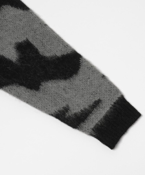 THE GOODLAND MARKET（ザグッドランドマーケット）の「TONY　Marble Knit Crew（ニット/セーター・メンズ・BLK×GRY/BLK×OLV・M/XL）」の5枚目の写真