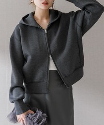 URBAN RESEARCH ROSSO WOMEN | ダブルジップダンボールパーカー(パーカー)