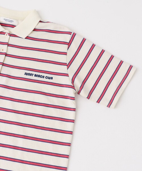 URBAN RESEARCH Sonny Label（アーバンリサーチサニーレーベル）の「メッセージボーダーポロシャツ（ポロシャツ・レディース・ブラウン/オフ/グレー・FREE）」の14枚目の写真