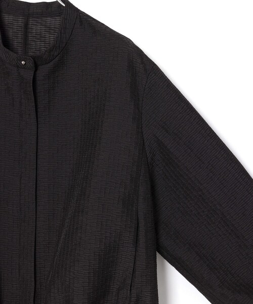 ROPE'（ロペ）の「シアージャガードライトブルゾン（ブルゾン・レディース・ブラック/ベージュ系・F）」の7枚目の写真