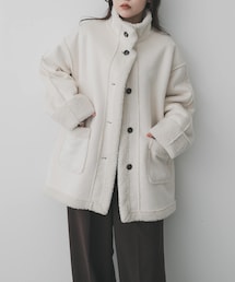 SENSE OF PLACE by URBAN RESEARCH | フェイクムートンスタンドジャケット(ムートンコート)