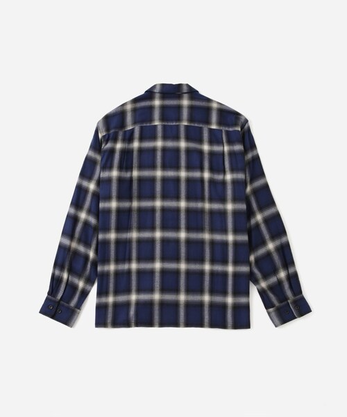 Saturdays NYC（サタデーズ ニューヨークシティ ）の「Marco Ombre Check  LS Shirt（シャツ/ブラウス・レディース・オリーブ/ブルー・L/M/S/XL）」の10枚目の写真