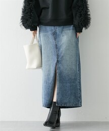 nissen | フロントスリットデニムスカート(スカート)