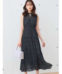 MERCURYDUO | バックリボンドットワンピース(ワンピース)