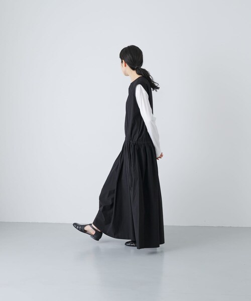かぐれ（カグレ）の「タイプライターギャザーワンピース（ワンピース・レディース・IVORY/BLACK・Free）」の19枚目の写真