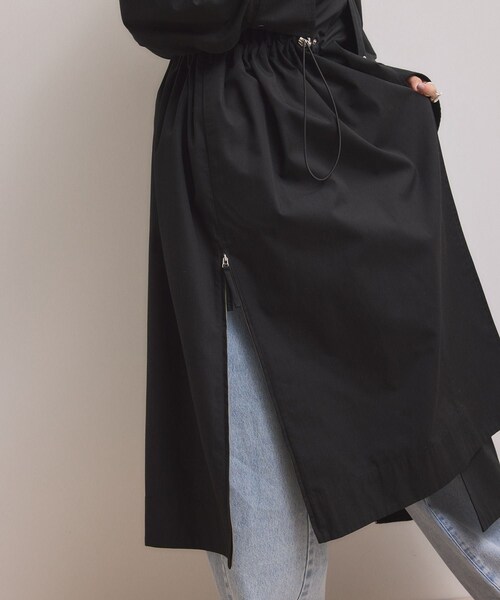 ADAM ET ROPE'(アダムエロペ)の「【WEB限定】・【サステナブル】スタンドカラーロングモッズコート(モッズコート・レディース・ブラック/オフホワイト/ブラウン系・F)」の22枚目の写真