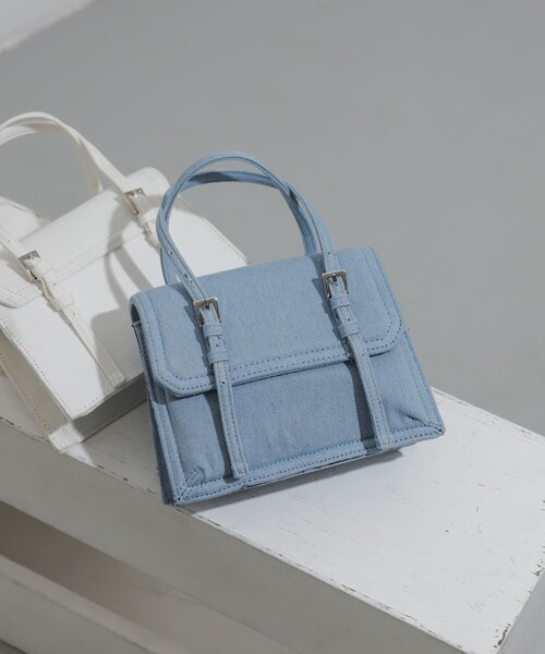 SENSE OF PLACE by URBAN RESEARCH(センスオブプレイスバイアーバンリサーチ)の「デニムショルダーバッグ(ショルダーバッグ・レディース・L.INDIGO/OFF WHITE・one)」の19枚目の写真