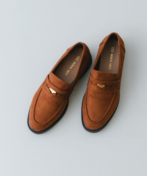 RODE SKO（ロデスコ）の「『WEB/一部店舗限定』コインローファー（ローファー・レディース・BLACK/BROWN/CAMEL/S・36/37/38/39）」の3枚目の写真