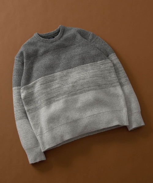 ITEMS URBANRESEARCH（アイテムズ アーバンリサーチ）の「リサイクルヤーン グラデーションニット（ニット/セーター・メンズ・BEG/GRY/BLK・M/L）」の21枚目の写真